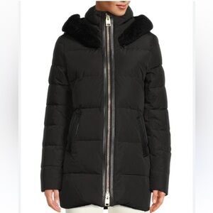 NWOT - Series by Nicole Benisti Shearling & Down Puffer Coat - Size Medium
